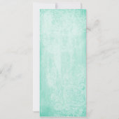 Invitation vintage florale et de feuille (Dos)