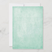 Invitation vintage florale et de feuille (5x7) (Dos)