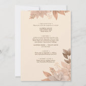 Invitation Vintage florale rose (Dos)