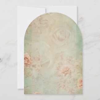 Invitation vintage flower