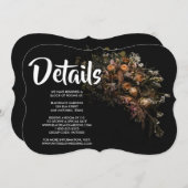 Invitation vintage foncée (Devant / Derrière)