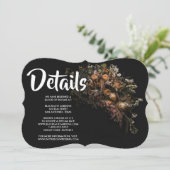 Invitation vintage foncée (Debout devant)