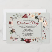 Invitation Vintage Forest Deer Russe Noël Party (Dos)