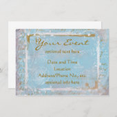 Invitation Vintage French Toile & Script No. 2 (Devant / Derrière)