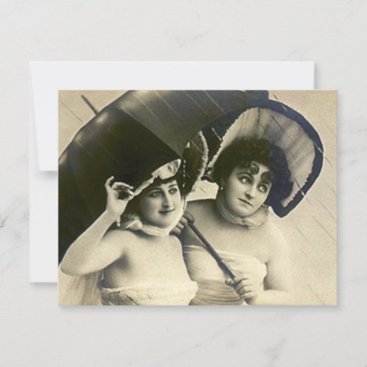 Invitation vintage gallons de Fête de la mariée (Devant)