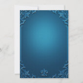 Invitation Vintage Geometric Teal Turquoise Engagement party (Dos)