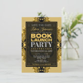 Invitation Vintage Glam Fractal Lace Book Launch (Debout devant)
