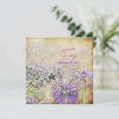 Invitation Vintage/Globe Flower/dans le jardin (Debout devant)