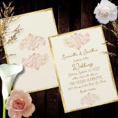 Invitation Vintage Gold Baroque Wedding Elegance