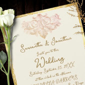 Invitation Vintage Gold Baroque Wedding Elegance