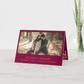 Invitation Vintage Gold Crest QR Code Magenta Wedding (Devant)