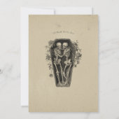 Invitation Vintage Gothic Black Toile Tan Wedding (Dos)