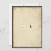 Invitation Vintage Gothic Medieval Arch Parchment Wedding (Dos)