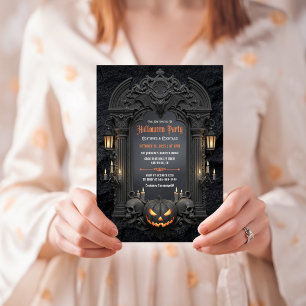 Invitation Vintage gothique foncé Adulte Halloween Costume Pa
