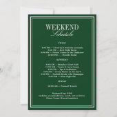 Invitation Vintage Green Tennis Bachelorette Weekend (Dos)