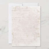 Invitation Vintage grunge rustique vieux papier (Dos)