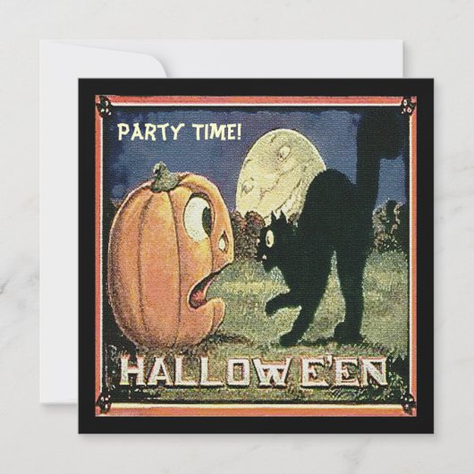 Invitation Vintage Halloween (Devant)