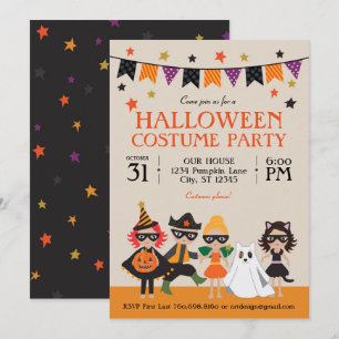 Invitation vintage Halloween Costume Party