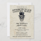 Invitation vintage Halloween Costume Party (Devant)