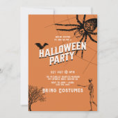Invitation Vintage Halloween DC Party (Devant)