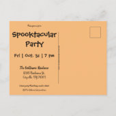 Invitation vintage Halloween Girl Postcard (Dos)