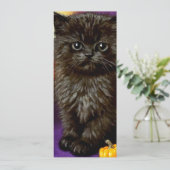 Invitation Vintage Halloween Kitten (Debout devant)