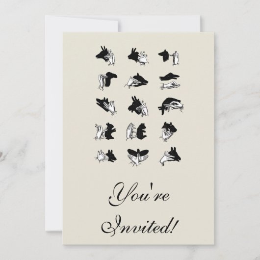 Invitation Vintage Hand (Devant)