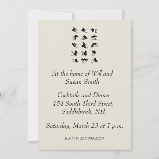 Invitation Vintage Hand (Dos)