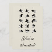 Invitation Vintage Hand (Devant / Derrière)