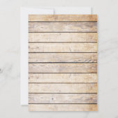 Invitation vintage hawaïenne de baby shower (Dos)