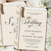 Invitation Vintage histoire Fairy Tale Bibliothèque Livre Mar