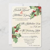 Invitation vintage Holly Soir (Devant)