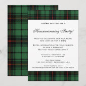 Invitation Vintage Houseréchauffer, Tartan Davidson Motif (Devant / Derrière)
