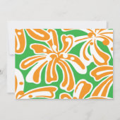 Invitation Vintage Hula Dancer Luau (Dos)