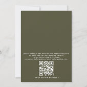 Invitation Vintage Hydrangea Rustic Elegant QR Code Wedding (Dos)