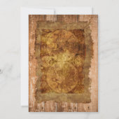 Invitation Vintage Industrial Steampunk fête d'anniversaire (Dos)