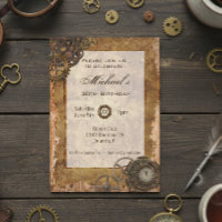 Vintage Industrial Steampunk fête d'anniversaire