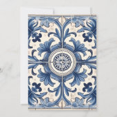 Invitation Vintage italien | Citrus citron | FÊTE DES MARIÉES (Dos)