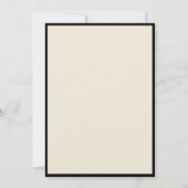 Invitation Vintage Ivory & Black Old Money Wedding (Dos)