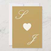 Invitation Vintage Ivory Elegant Monogram Wedding (Dos)