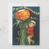 Invitation Vintage Jack Et Le Citrouille Stalk Halloween (Devant)