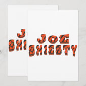 Invitation Vintage Joe Shiesty - Football Cincinnati (Devant / Derrière)