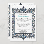 Invitation Vintage Jour de la Frontière (Devant / Derrière)