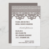 Invitation VINTAGE LACE (Devant / Derrière)