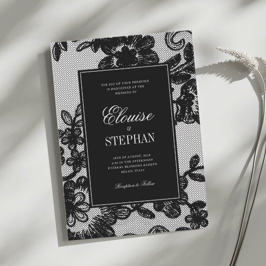 Invitation Vintage Lace Wedding