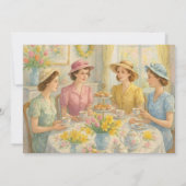 Invitation Vintage Ladies Spring Tea Party (Dos)