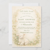 Invitation Vintage Lamb Meadow Arch Baby Shower (Devant)