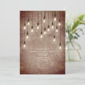 Invitation Vintage Lightbulbs Brick Générique All Purpose Par (Debout devant)