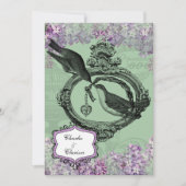 Invitation Vintage Lilacs Locket 5x7 (Devant)