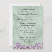 Invitation Vintage Lilacs Locket 5x7 (Dos)
